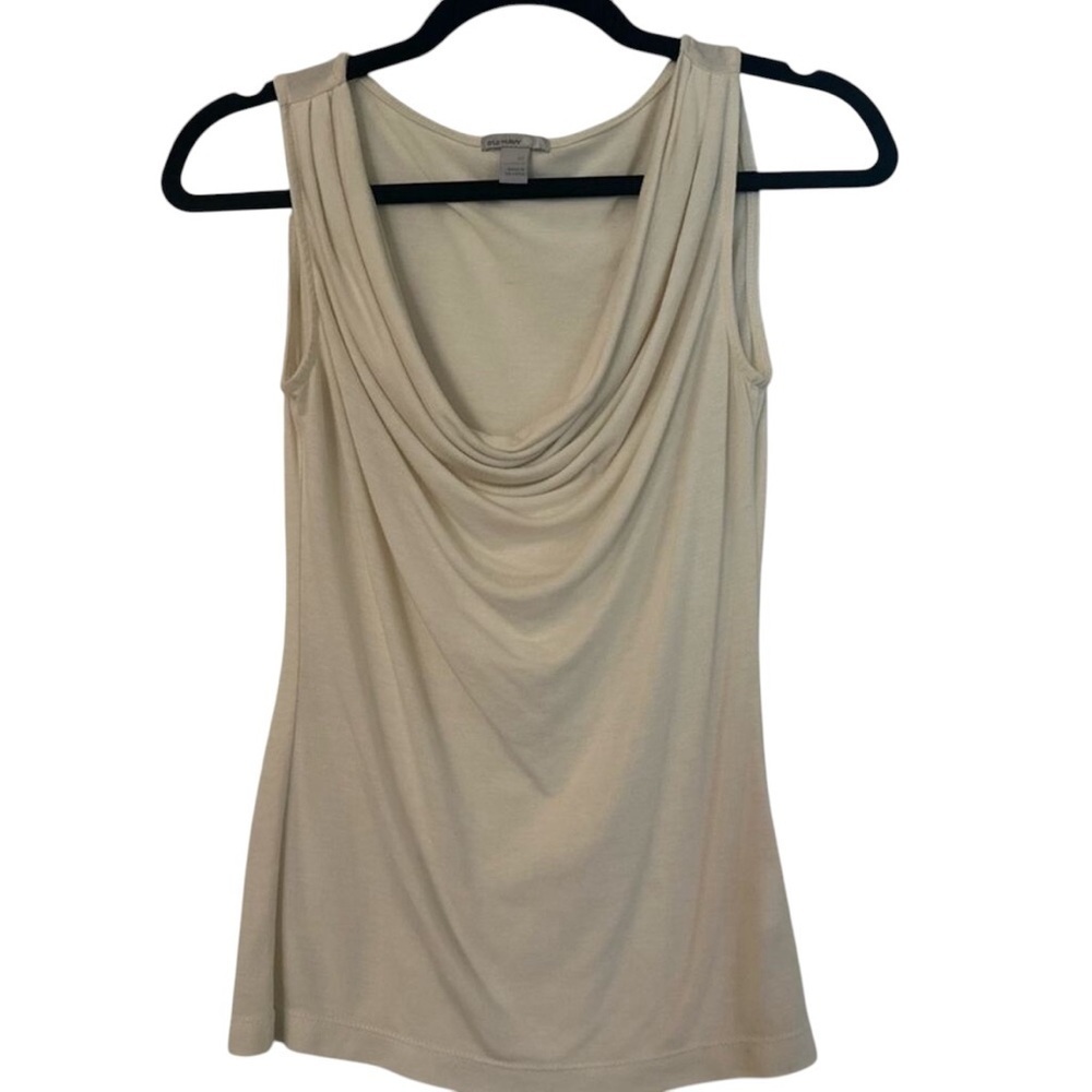 EUC- Cream Old Navy Cowl Neck Tank